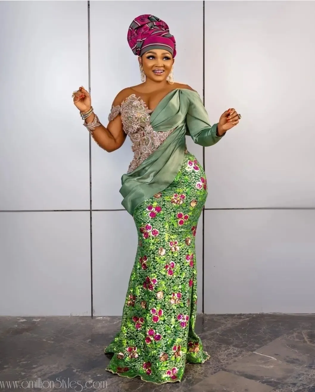 Exquisite Nigerian Lace Asoebi Styles-Volume 60