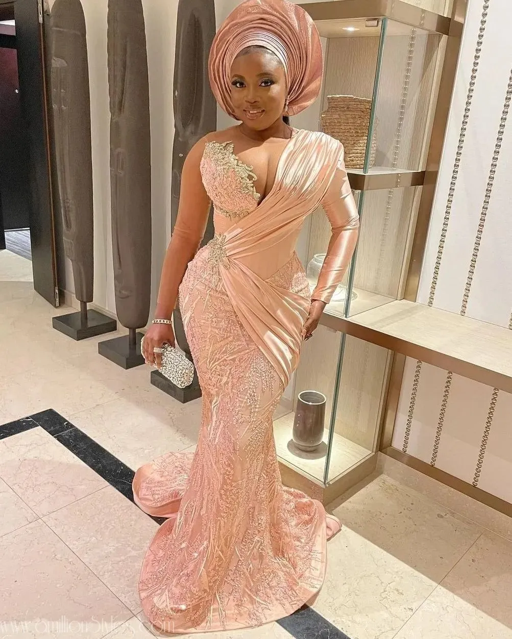 Exquisite Nigerian Lace Asoebi Styles-Volume 60