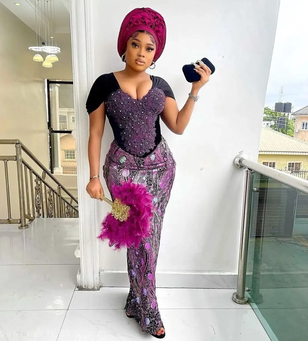 Exquisite Nigerian Lace Asoebi Styles-Volume 60