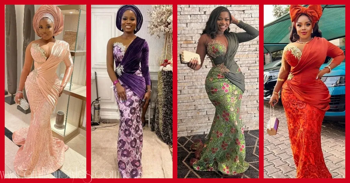 Exquisite Nigerian Lace Asoebi Styles-Volume 60