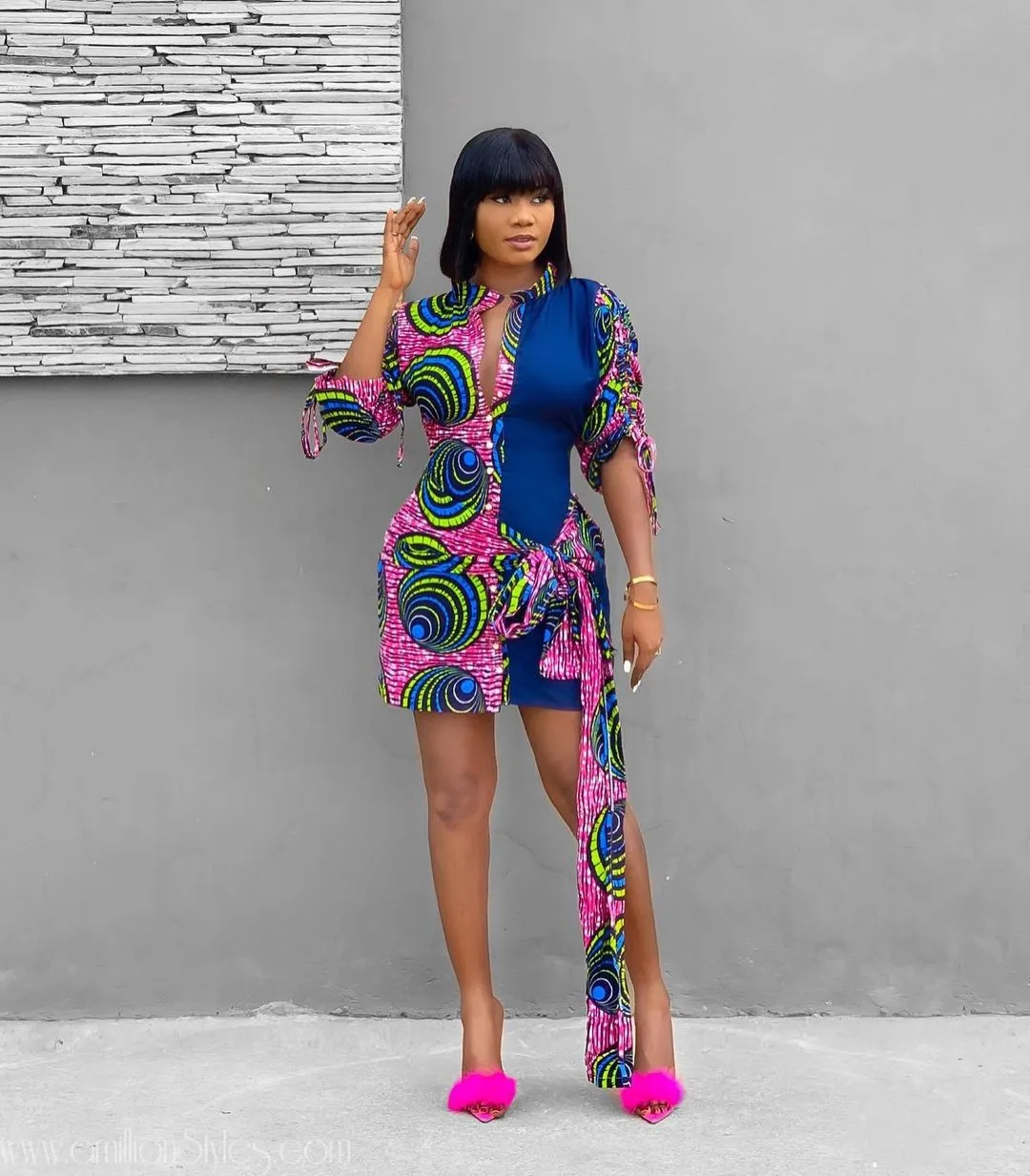 11 Lovely Short Ankara Styles For the Weekend