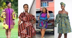 19 Ankara Short Flare Gown