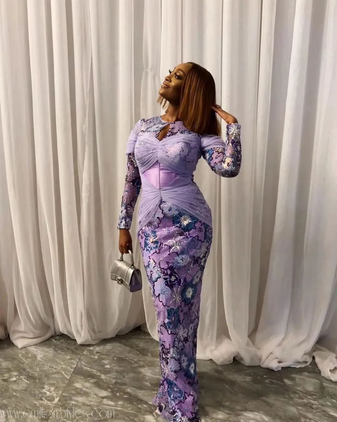 Exquisite Nigerian Lace Asoebi Styles-Volume 61