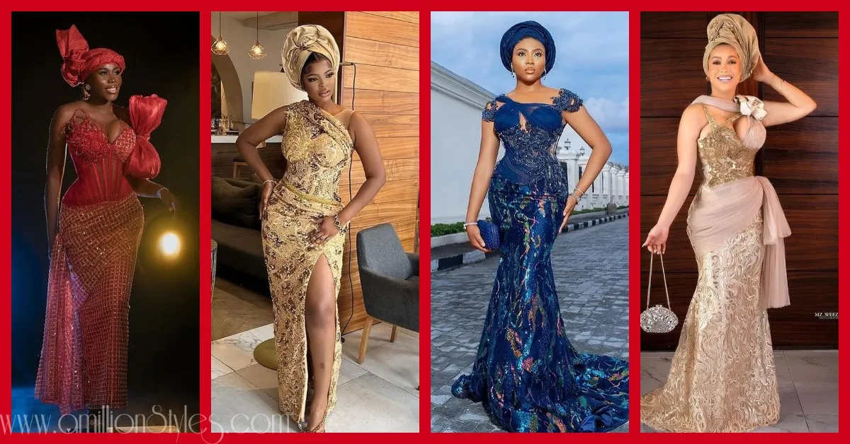 Exquisite Nigerian Lace Asoebi Styles-Volume 62