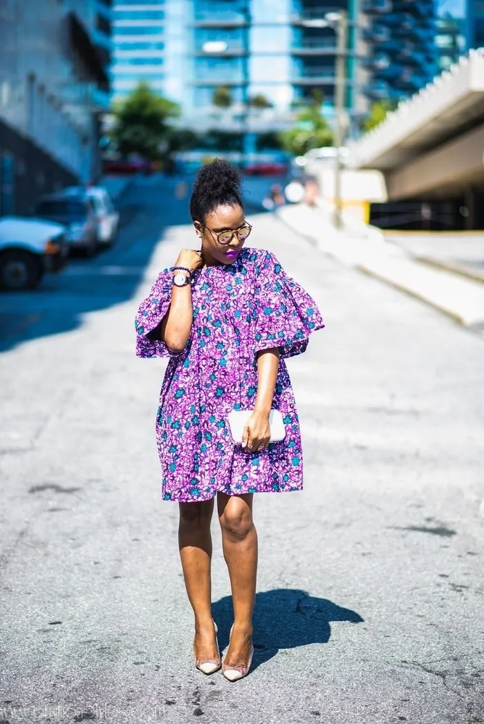 Ankara Short Flare Gown