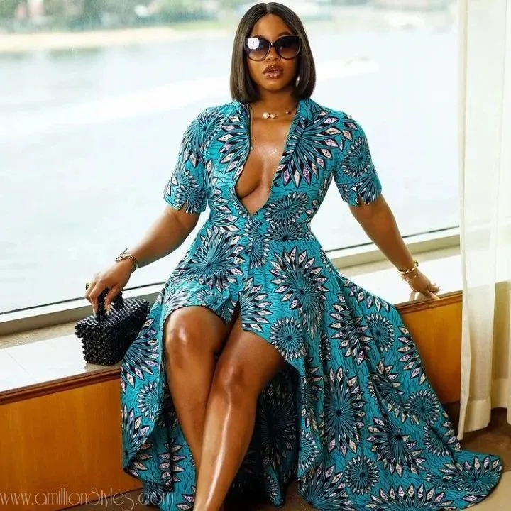 9 Simple But Cute Maxi (Long) Ankara Styles