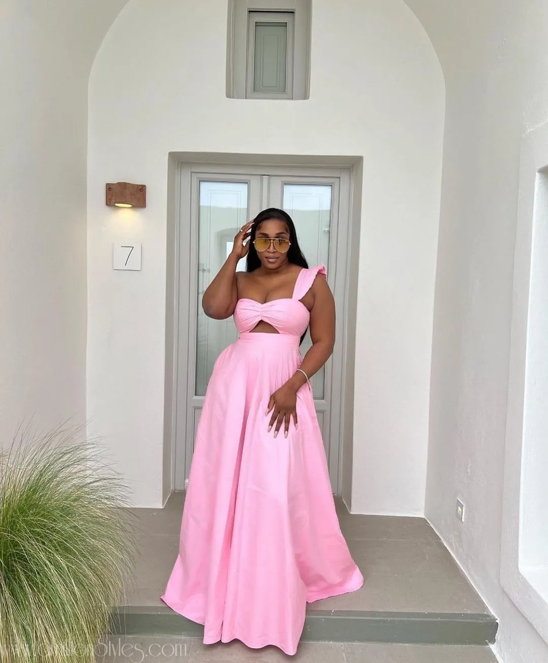 9 Simple But Cute Maxi (Long) Ankara Styles