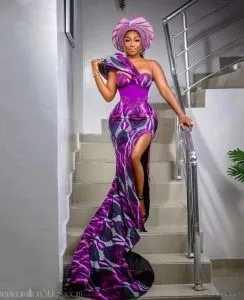 Trendy Gown Styles for Wedding Guests in Nigeria