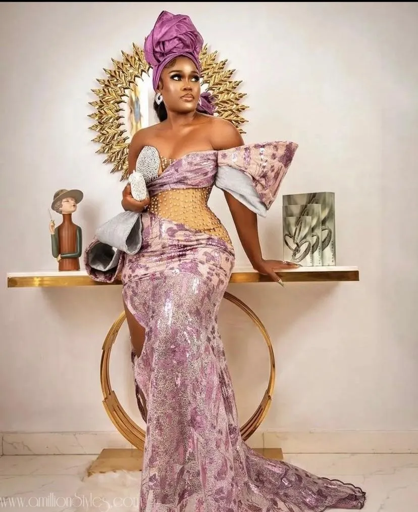 Trendy Gown Styles for Wedding Guests in Nigeria
