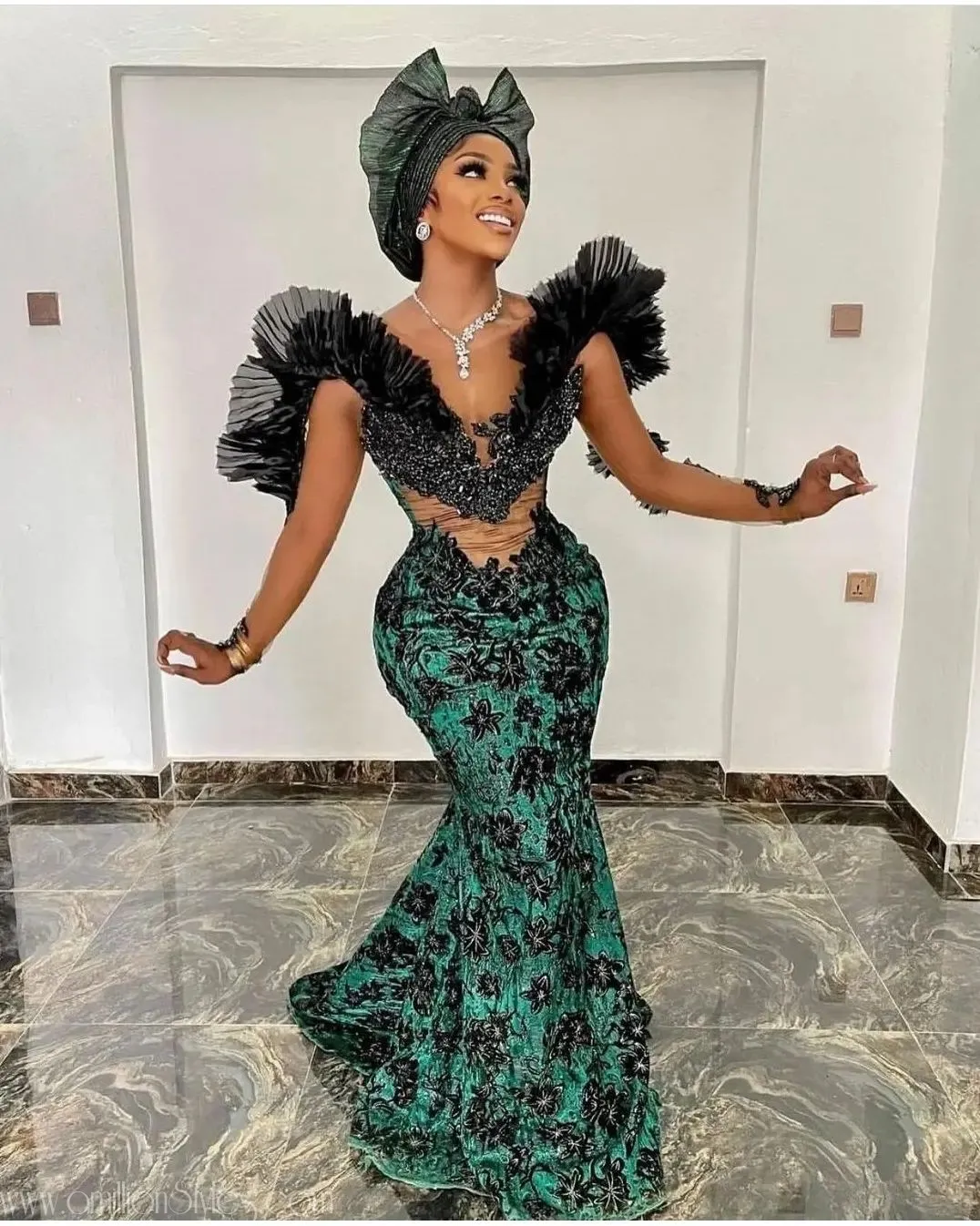 10 Green Lace Asoebi Styles For Owambe