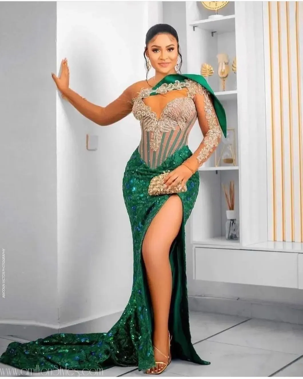 10 Green Lace Asoebi Styles For Owambe