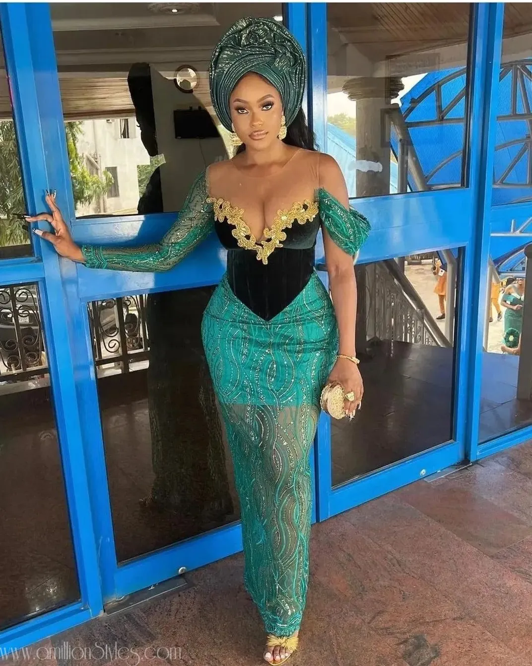 10 Green Lace Asoebi Styles For Owambe