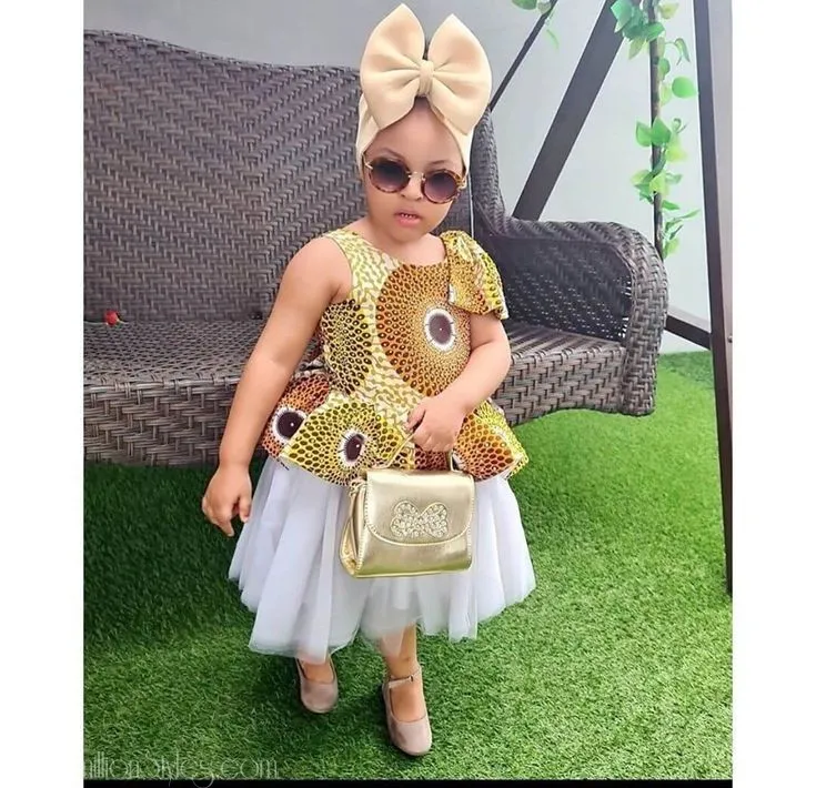 19+ Ankara Gown Styles For Children This Season