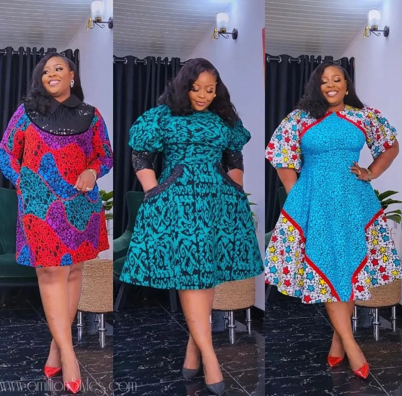 Short Ankara Gown Styles for Mothers