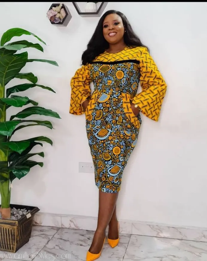 Short Ankara Gown Styles for Mothers