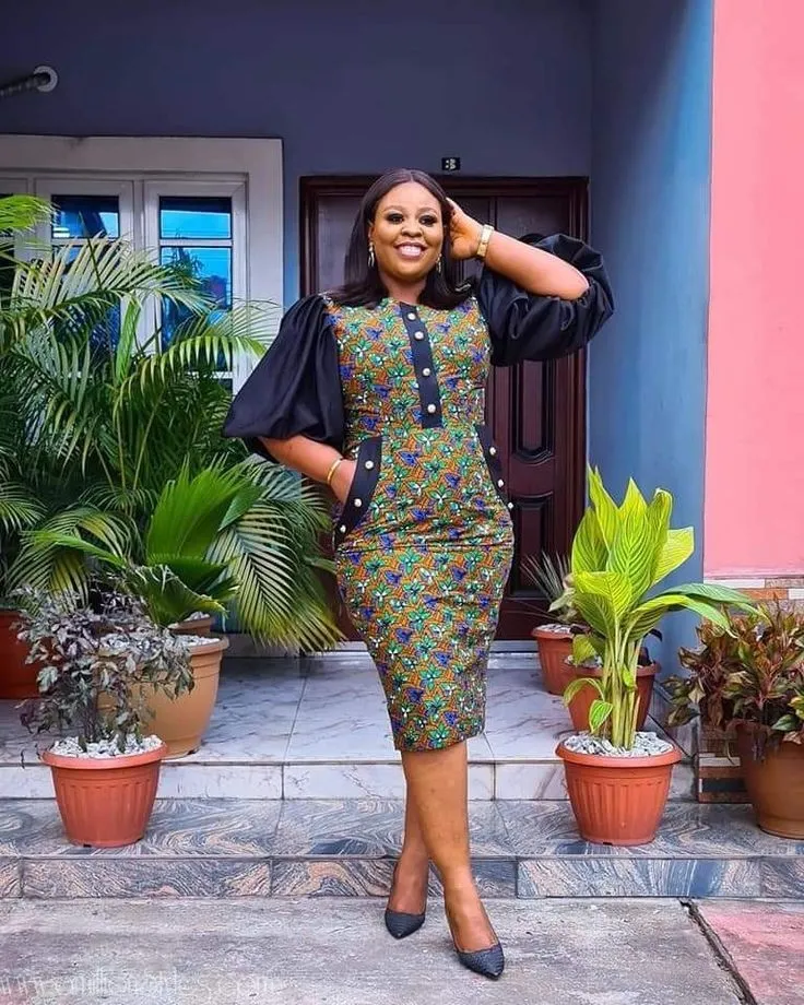 Short Ankara Gown Styles for Mothers