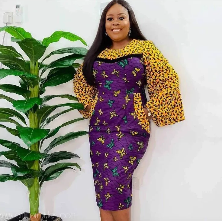 Short Ankara Gown Styles for Mothers