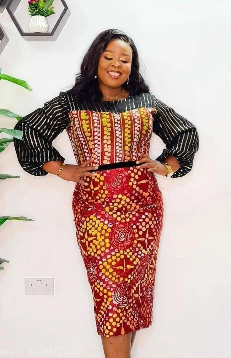 Short Ankara Gown Styles for Mothers