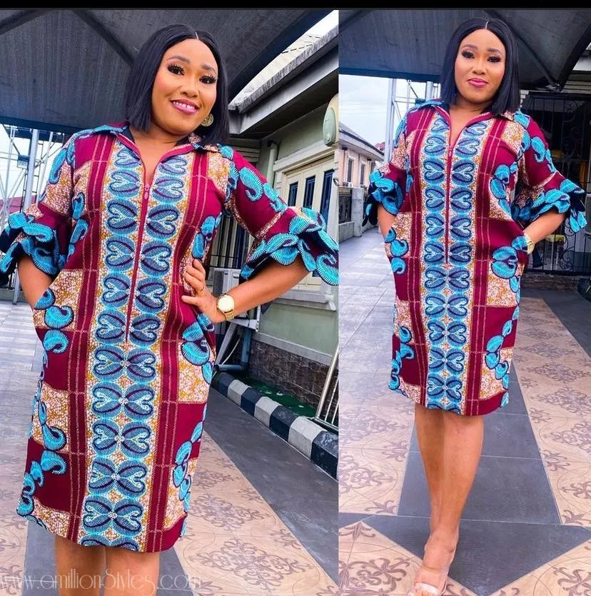Short Ankara Gown Styles for Mothers