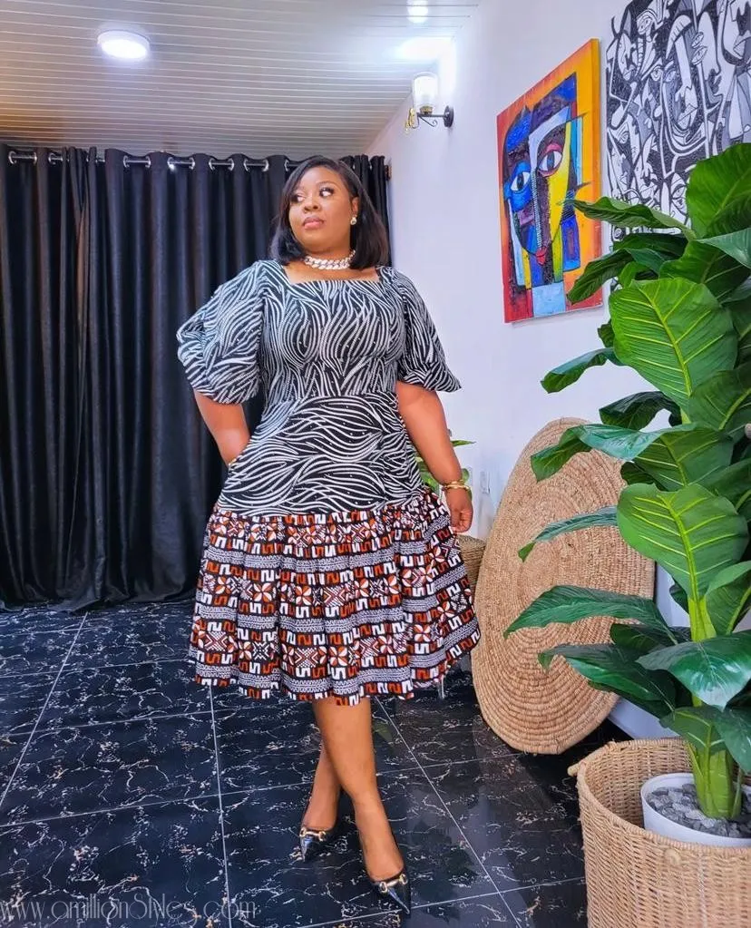 Short Ankara Gown Styles for Mothers