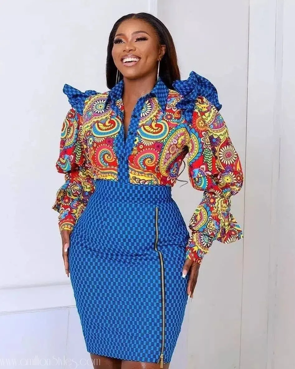 7 Ankara Skirts To Wrap Up March