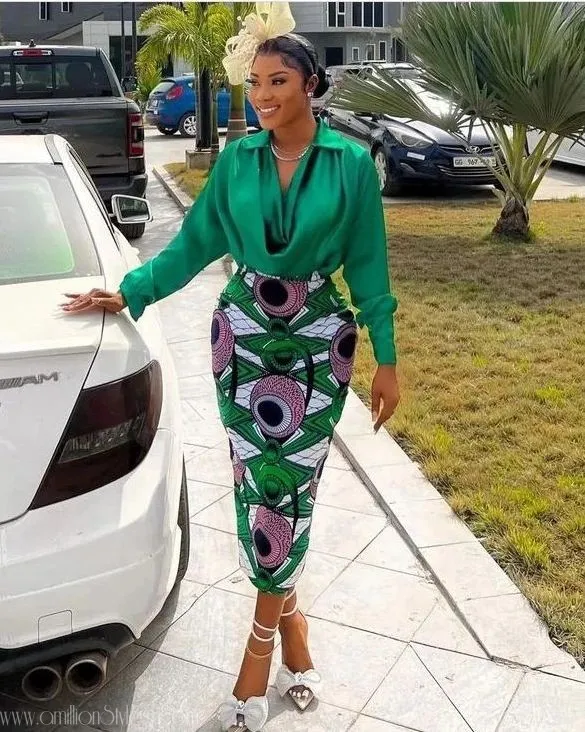 7 Ankara Skirts To Wrap Up March
