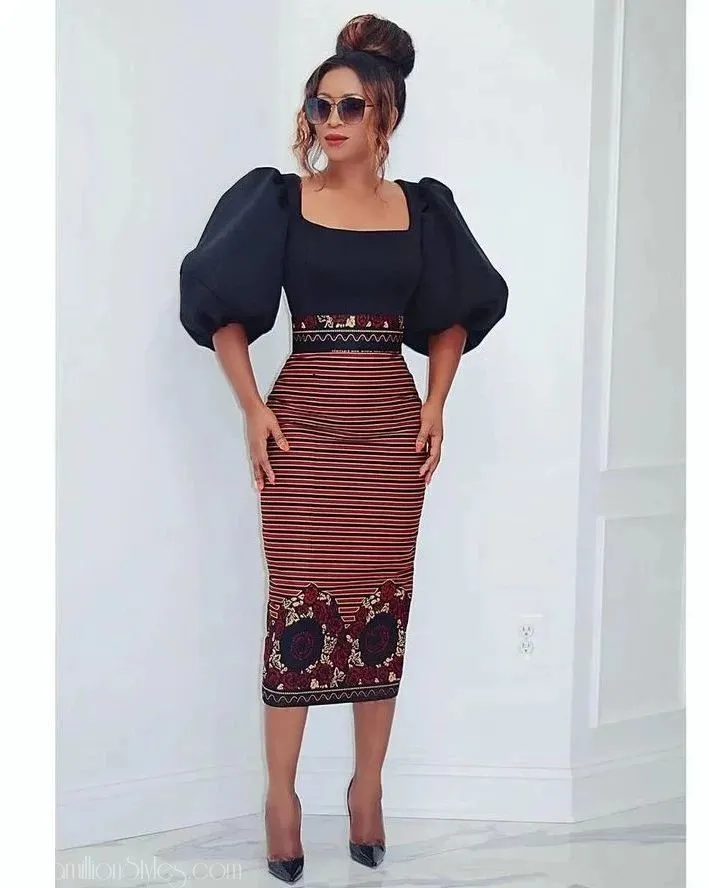 7 Ankara Skirts To Wrap Up March