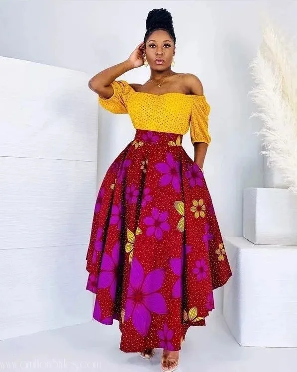 7 Ankara Skirts To Wrap Up March