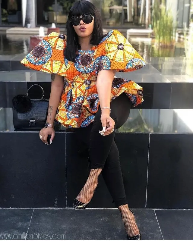 Slay in Ankara: Fashionable Ankara Blouse for Women