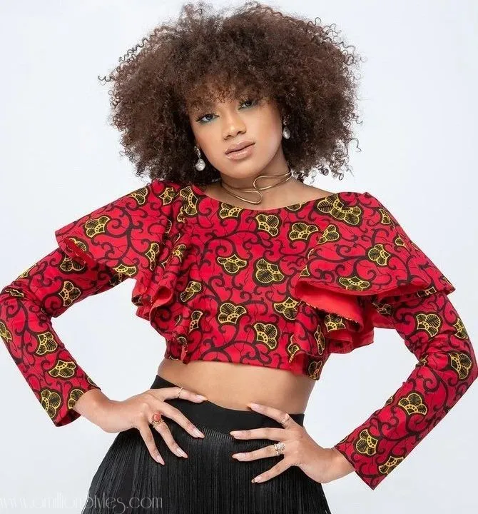 Slay in Ankara: Fashionable Ankara Blouse for Women