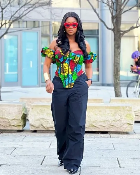 Slay in Ankara: Fashionable Ankara Blouse for Women