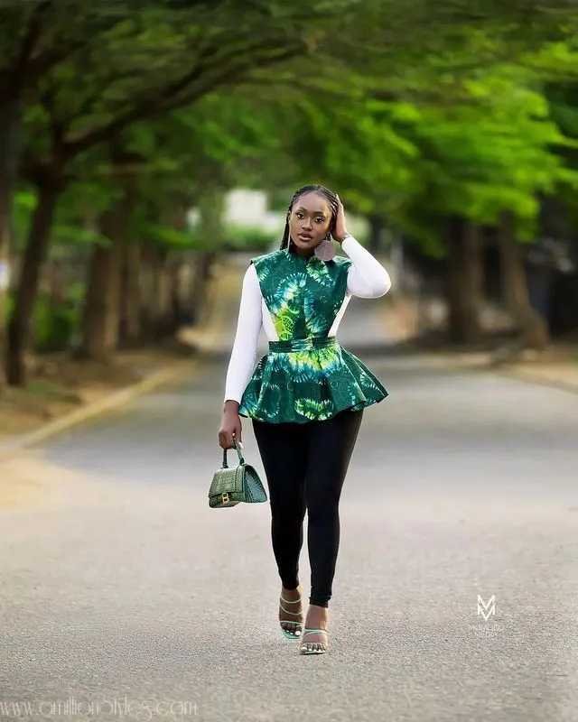 Slay in Ankara: Fashionable Ankara Blouse for Women